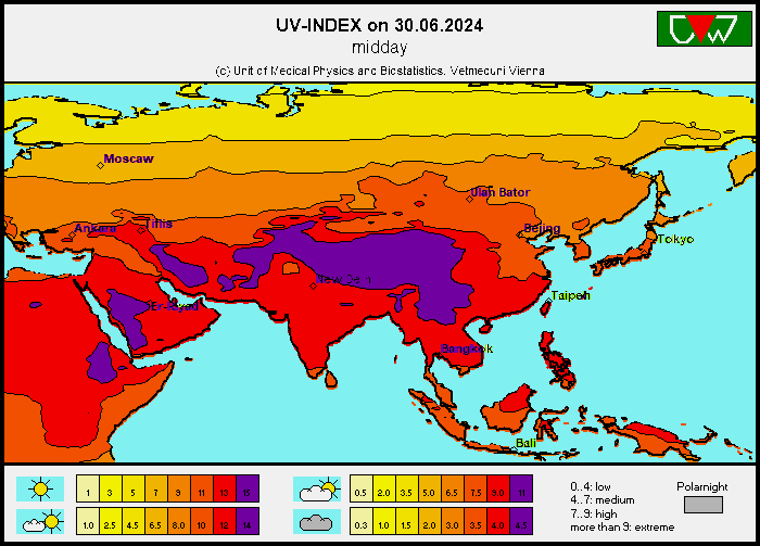 UV Index Worldmap